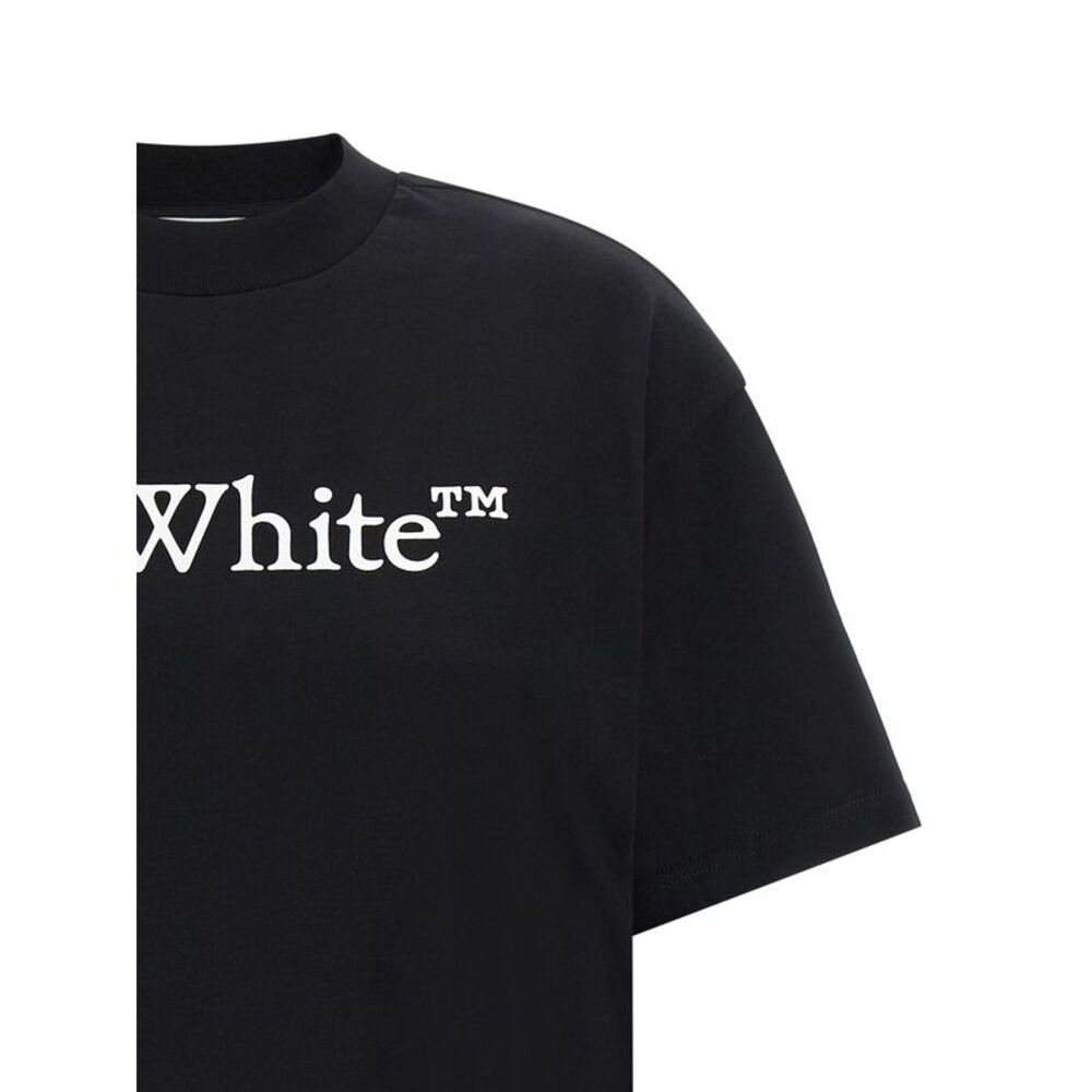 Off-White Black Cotton Women's T-Shirt - Picture 3 of 4